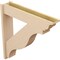 Ekena Millwork 7 1/2-in W x 36-in D x 36-in H Funston Trad Rough Cedar Woodgrain TimberThane Outlooker, Primed Tan OUTUR075X36X36FST04RCPR - alternate 6